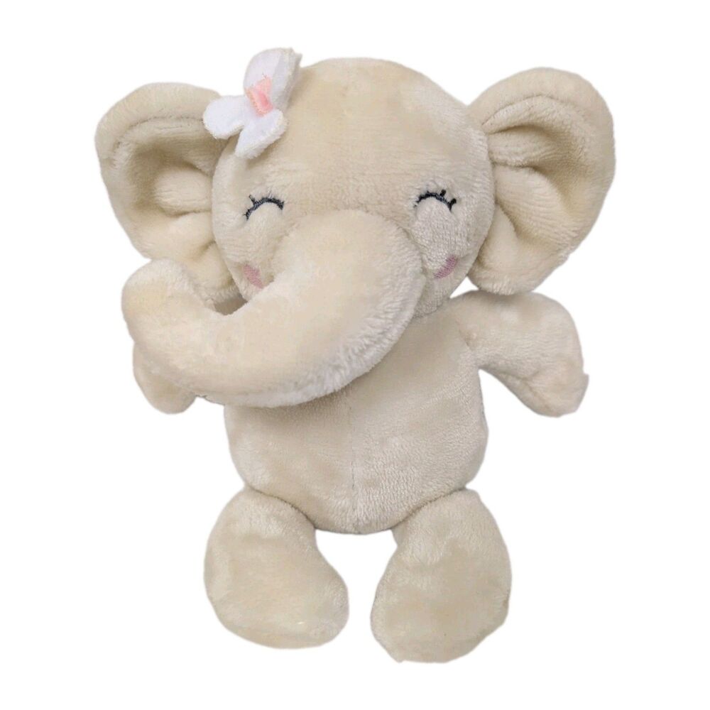 Dream Kids Elephant Plush Stuffed Animal Toy Cream Tan 9" Rare